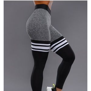 Bombshell Sportswear Black Sock Leggings Size XS